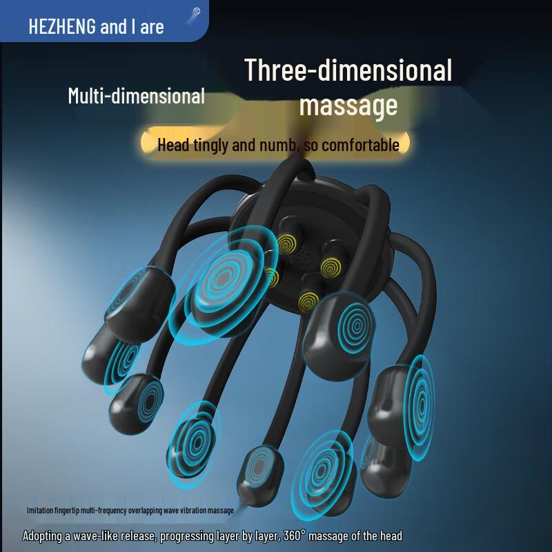 HEZHENG Electric Octopus Head Massager