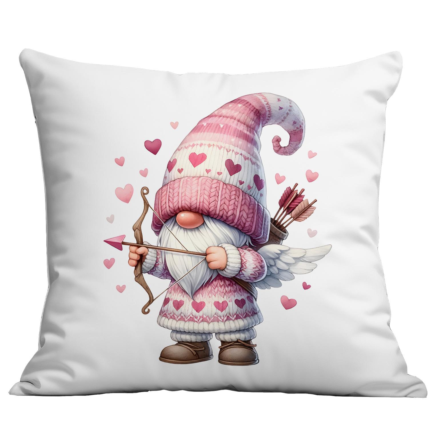 

Новая подушка-пуш к Дню святого Валентина, милый Купидон, розовая наволочка для подушки-пуш, домашняя наволочка для подушки-пуш 45 * 45Cm