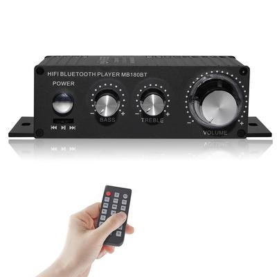 Amplificador de Áudio Estéreo 100W com USB e Graves para Rádio Doméstico e Automotivo Inclui Instrução Japonesa e Controle Remoto Bluetooth de Alta Potência, Reprodução, Hi-Fi