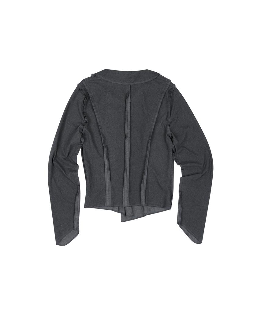 Dogeumaegseu Deconstructed Shirts Dark Gray