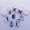 20PCS Craft Accessories Keyrings Keychain Pendant Silicone Mould Kit Resin Mold