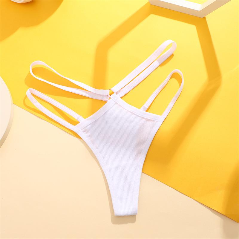 

3PCS Women s Sexy Seamless Thong Panties, Sporty Double Waistband Ladies Underwear S белый