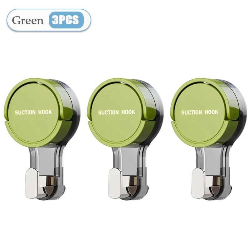 1/3pcs Suction Cup Hooks No Punching Wall Hooks for Bathroom Kitchen Bedroom Reusable Towel Clothes Hanger Hook Home Organizer