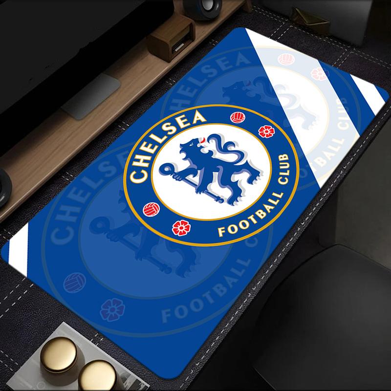 Chelsea Football Club Crest mouse pad, rubber base, esports desk mat, mouse pad for gamers and office use, gaming desk , easy to clean mat