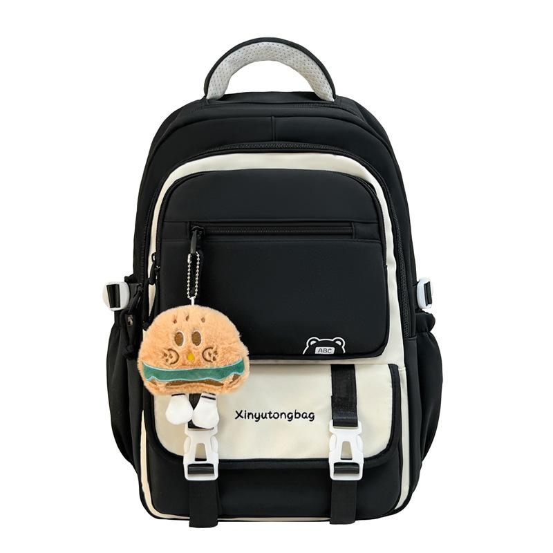 Elementary school schoolbags contrasting colors Campus junior high school girls casual backpacks High value large capacity backpacks Fashion