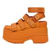 GoldenRise Platforminiai Sandalai Tamsiai Abrikosiniai Moteriški 1167431-DCT