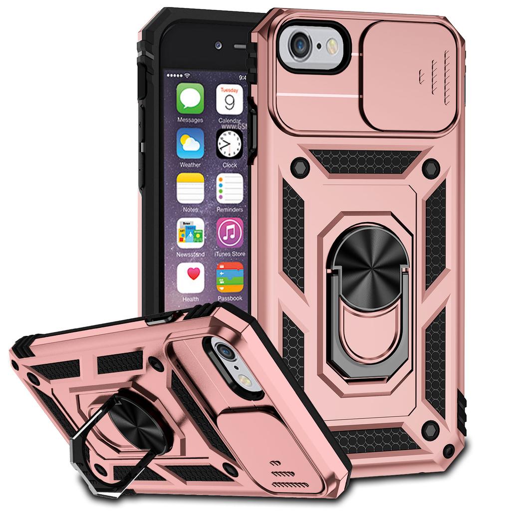 Do etui iPhone SE iPhone SE 2020 2022 2023 Fundas Coque Slide Lens Magnet Ring Holder Back Case Do iPhone 6 7 8