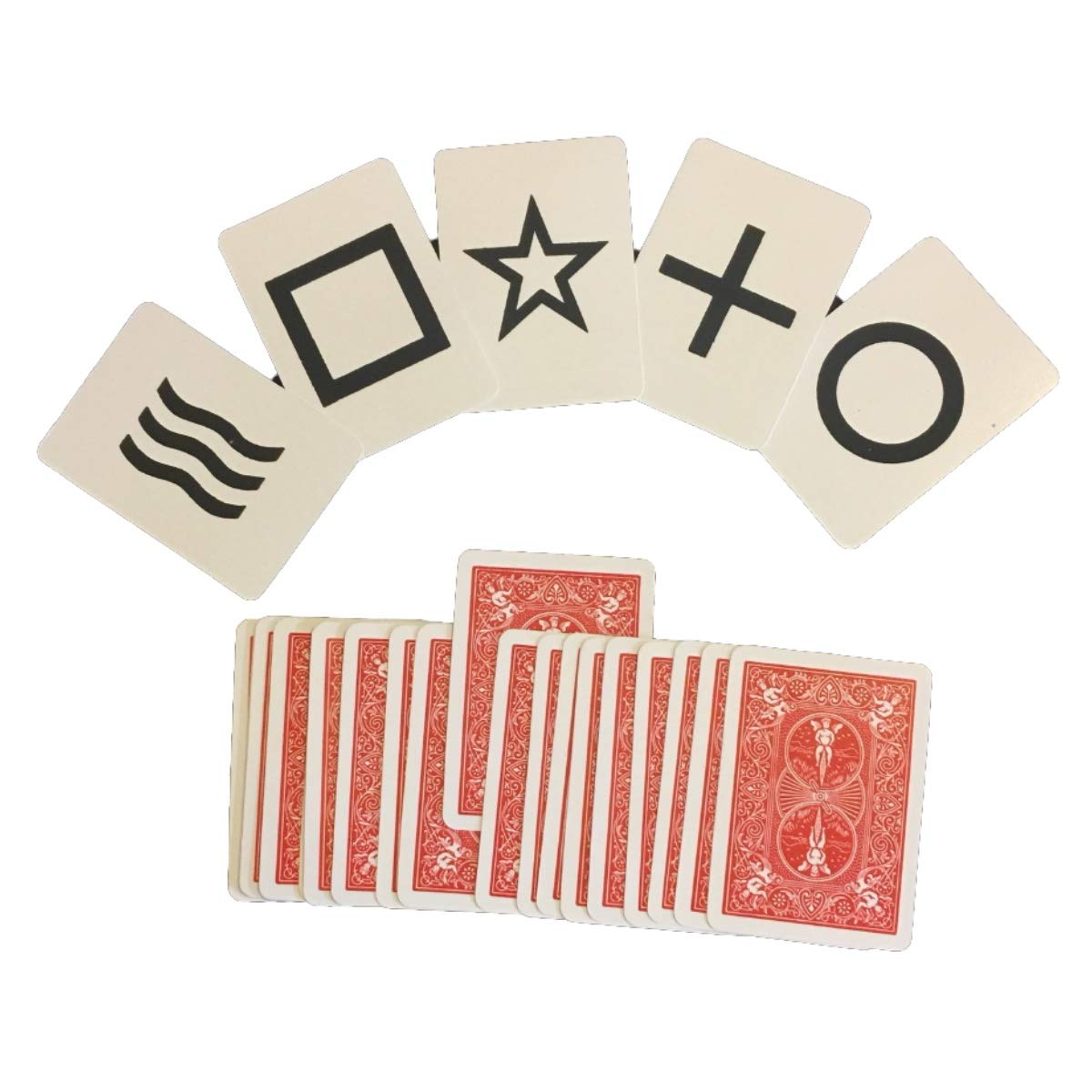 

Rockridge Magic ESP Deck Trick - Black Face - Poker Size - Red or Blue Bicycle Cards