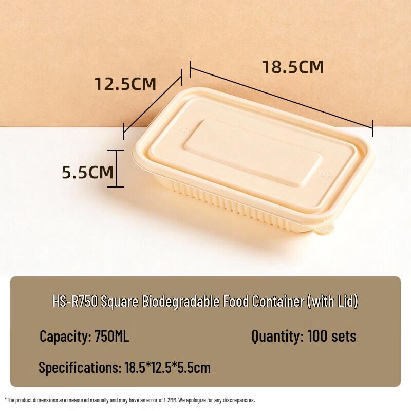 

Eco-Friendly Corn Starch Disposable Takeaway Container