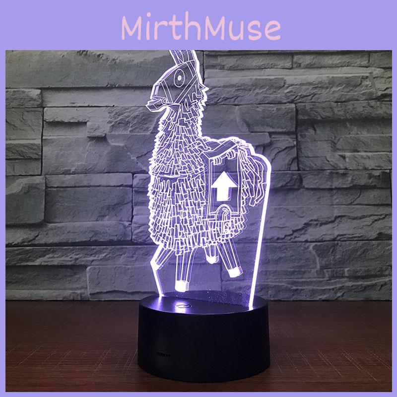 3d Led Lamp Night Light 7 Color Usb Touch Table Desk Lamp Art Kid Gift