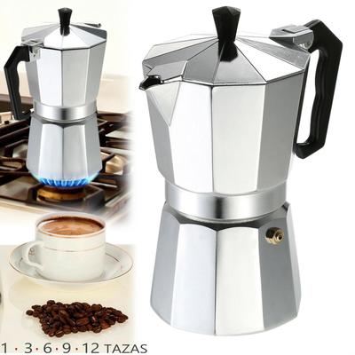 Türk Sekizgen Alüminyum Espresso Moka Pot - Ev Kahve Makinesi