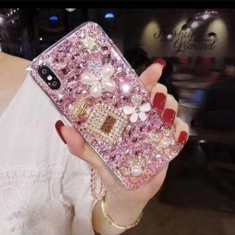 Suitable for IPhone16 Series Full Diamond Mobile Phone Case Rhinestone Cover