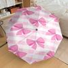 1pc Adorable Pink Bow Patterned Umbrella - Outdoor Travel Accessory, Lightweight & Durable, Perfect Gift for Any Occasion M1216003