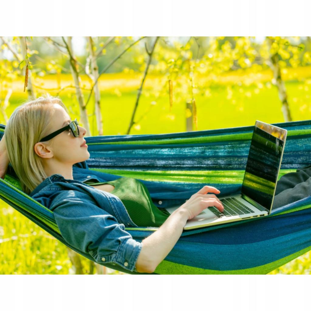 Garden Hammock, Garden Swing, Rocker With Headband + Cover