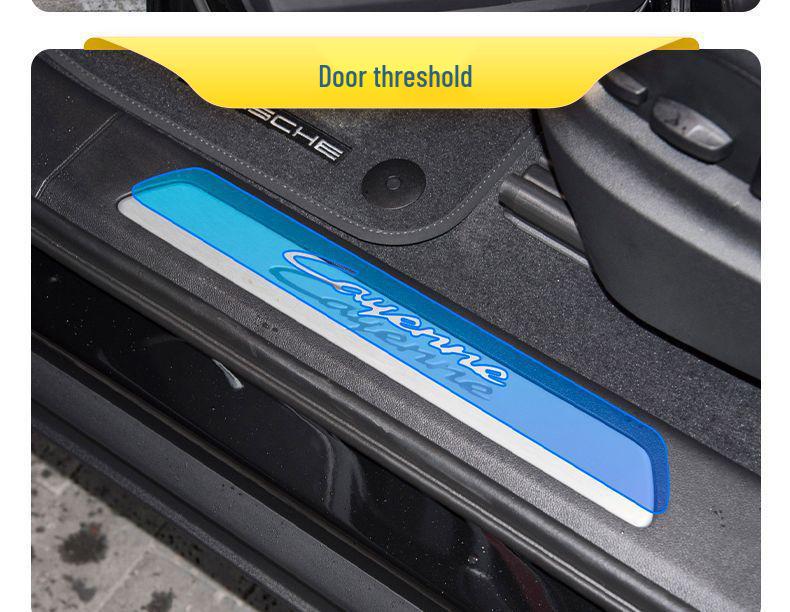 Compatible Porsche Cayenne Interior Protection Film for 25 Models: Console, Dashboard, Gear Shift, Door Sill.