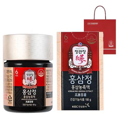 Estratto di ginseng rosso CheongKwanJang + borsa per la spesa, 100g, 1 unità