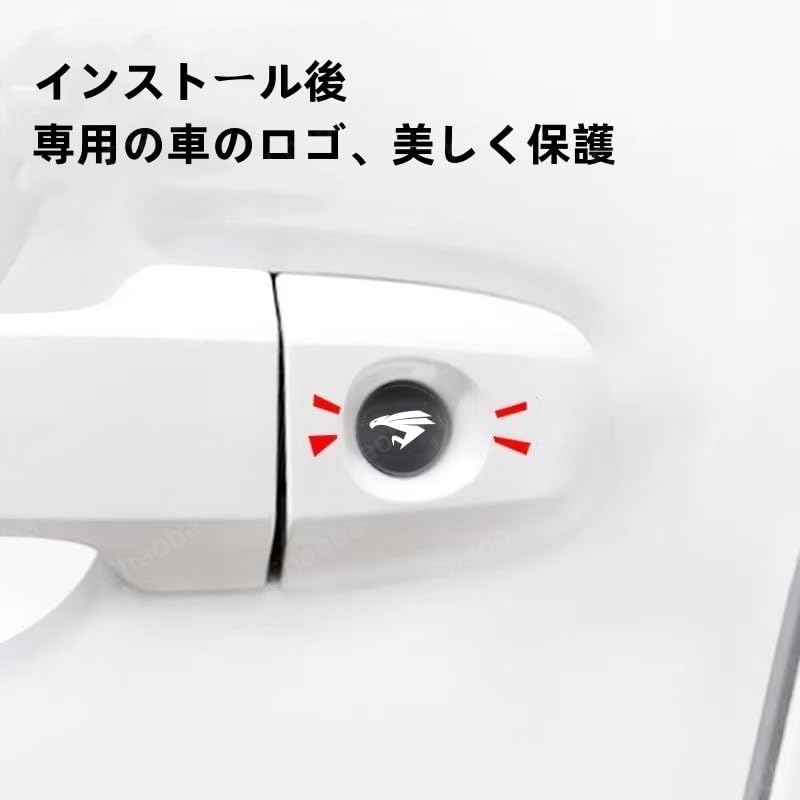 [Chaoba] Car Door Lock Sticker, Car Door Keyhole Protector - 4 Car Exterior Door