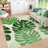 Turtle Leaf Carpet Mat Rug with Tropical Plant Pattern Natural Fresh Home Decoration for Living Room Bedroom Indoor Rug Carpet