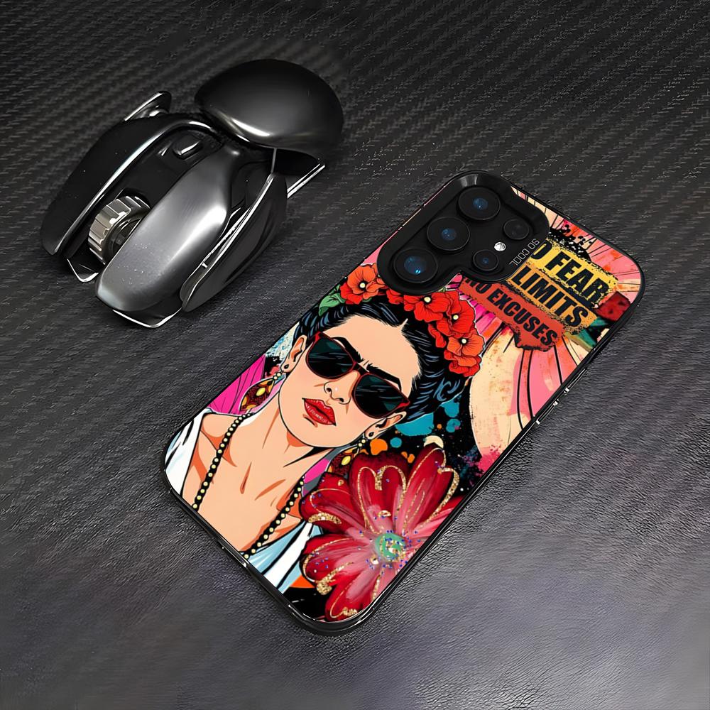 A-Art Frida Kahlo Phone Case For Samsung A25 A16 A33 5G A54 A36 A35 A56 A52 A14 Shockproof Colorful Cover