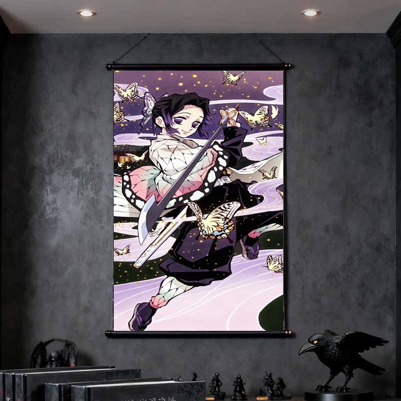 Demon Slayer Tanjiro & Rengoku Flame Guardian XL Self-Adhesive Canvas