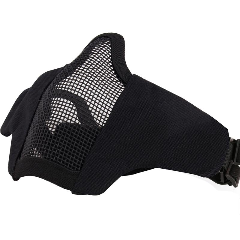 Outdoor Cycling Breathable Steel Wire Tactical Mask for CS Field Protection