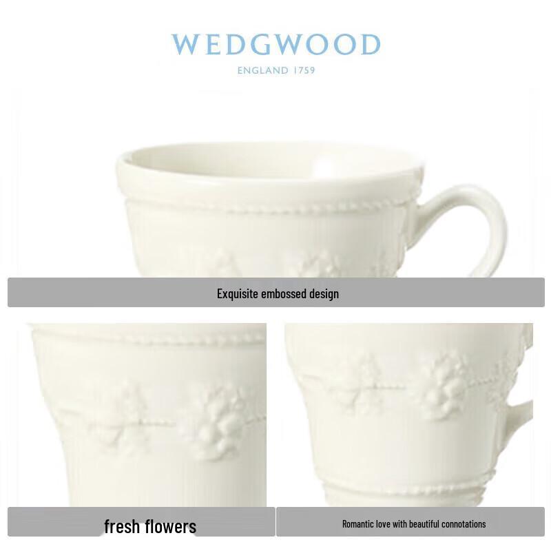 Wedgwood Happy Holiday Ivory Ceramic Mug