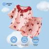 Girls' Pure Cotton Short Sleeve Pajama Set