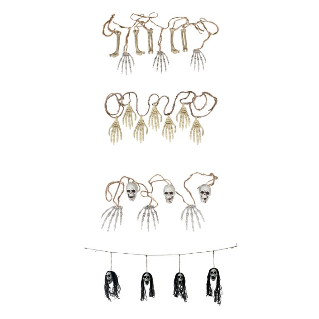 Scary Skeleton Hanging Ornament Party Supplies for Backyard Patio Farmhouse