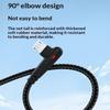 120W Fast Charging Usb To C Cable, Nylon Braided, 90 ° Bend Design Type-C Fast Charging Data Cable For Phone