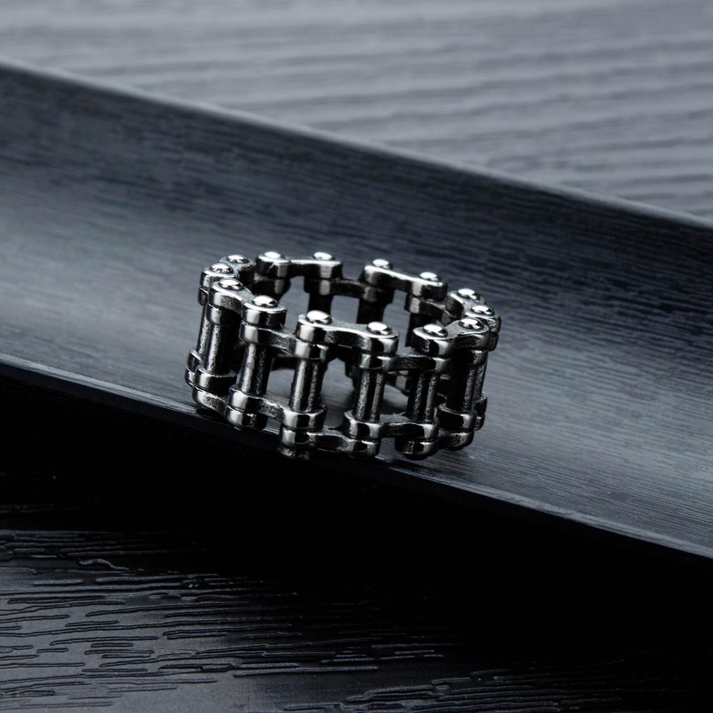 Accessoires Trendiger Herren Streetwear Ring Mode Fahrradkettenring für Herren