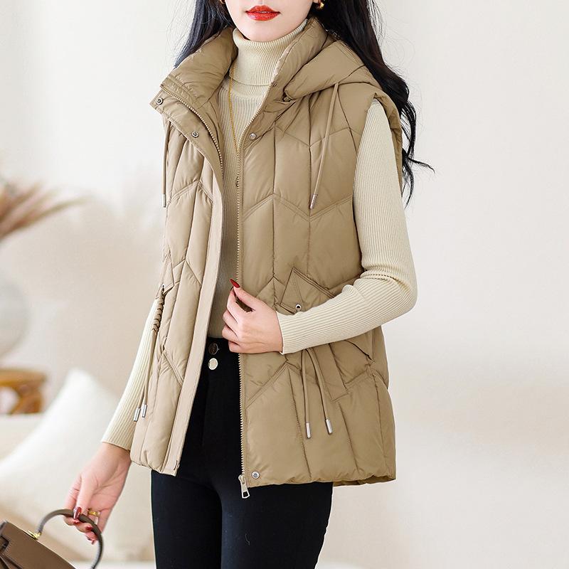 Короткий жилет из хлопка для женщин — фото 7