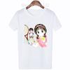 Cute T-Shirt Cartoon Graphic Tshirt Marmalade Boy Tee 90s Women T-Shirts Manga Short Sleeves Japanese Anime Streetwear