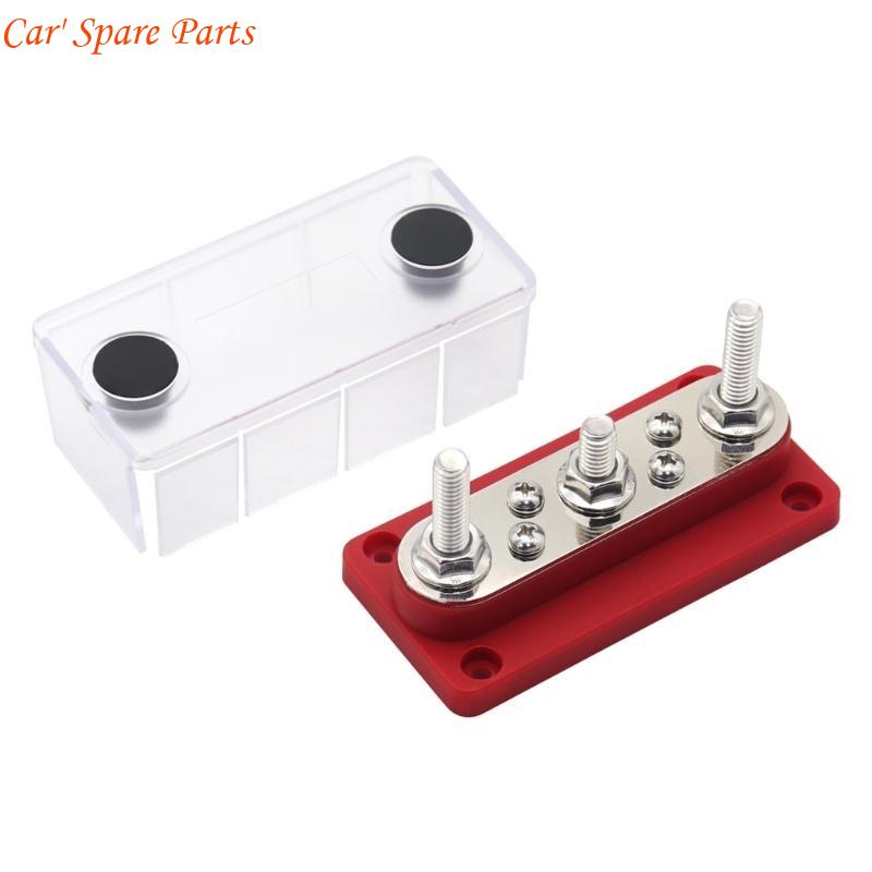 Y4UA Automobile Battery Distributor Block 48V Bus Bar Electrical Terminal Block 5/16 красный