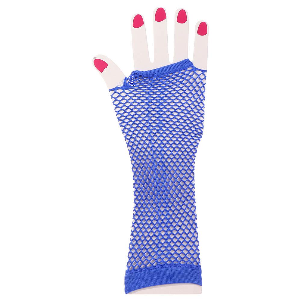 Women Lady Parties Fingerless Nightclub Fishing Net Gloves Long Glove Punk Glove Mesh Gloves