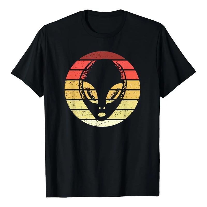 Camiseta Vintage De Estilo Retro Alien S
