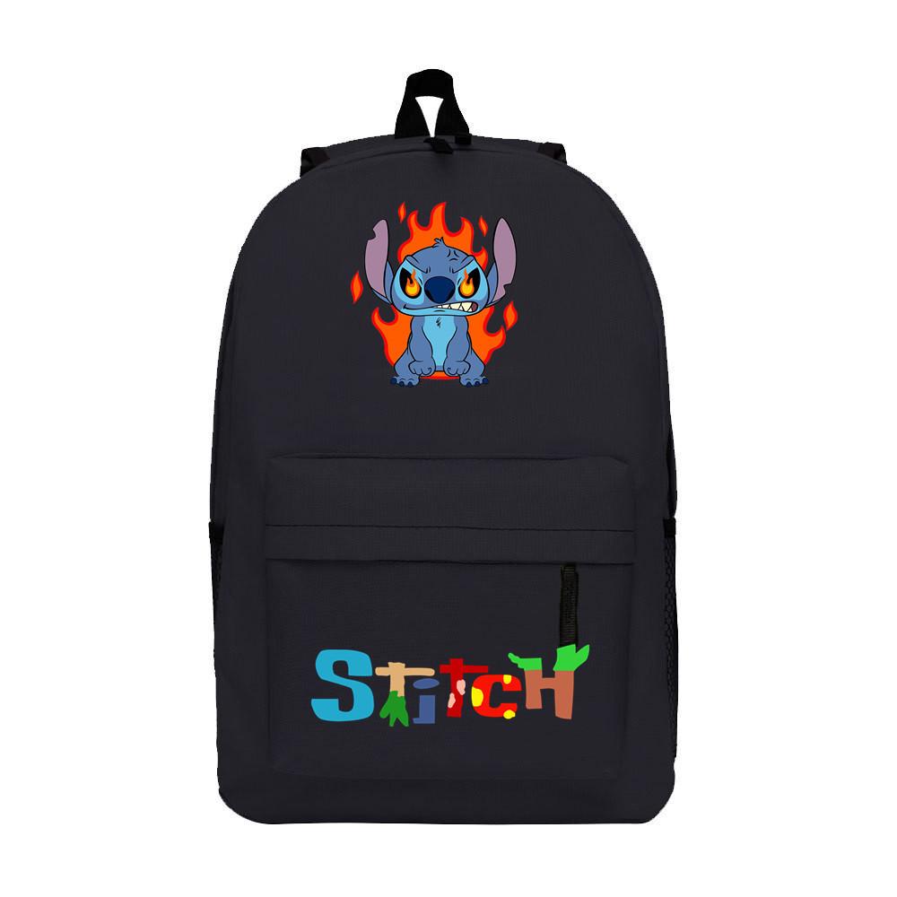 School Bag Cartoon Backpack Star Lightning School Bag Student Polyester Casual Printed Backpack Travel Bag