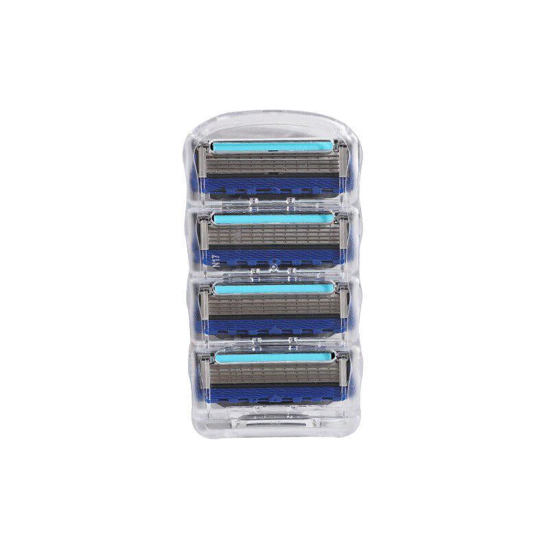 Universal Five-Layer Men's Razor: 5-Blade Manual Shaver Replacement