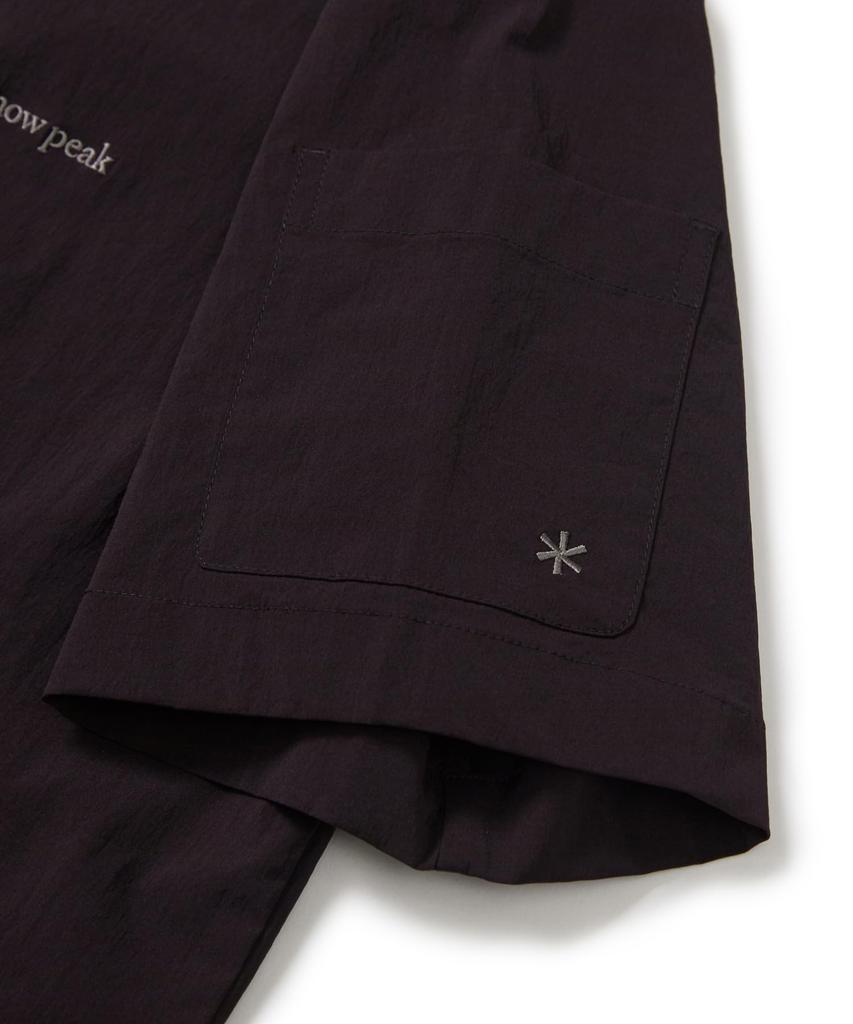 Snow Peak Root Shirt Short Chocolate Size L S/S GS-S26MMRSH62 T-shirt, Sleeve, Men's/Women's, Khaki