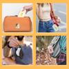 Portable Silicone Holder For Hand Sanitizer Sprays Protective Storage Case with Adjustable Lanyard for Backpack Handbag