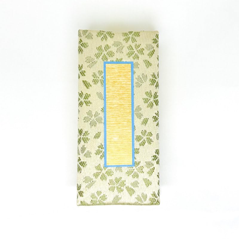 

Torinoko Weather Pattern Memorial Book with Date, Green (4.0 inches)