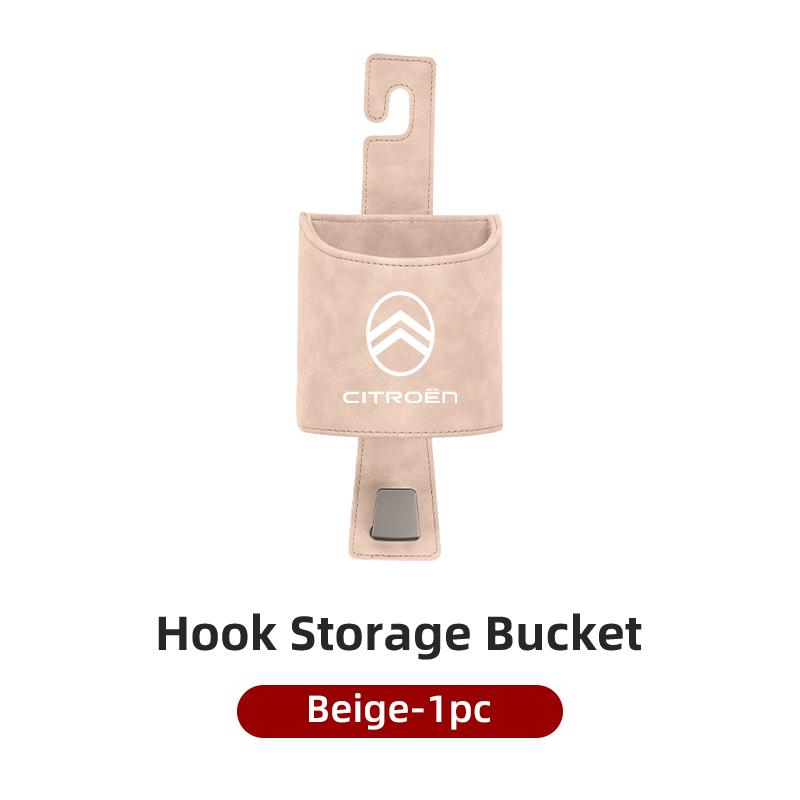 

Car Fur Seat Back Water Cup Holder With Hook Drink Rack Storage Pocket For Citroen C4 C3 C5 C1 C2 C-Elysee Berlingo Picasso