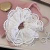 2025 Stylish Handmade Double Layer Lace Trim Lolita Hair Tie