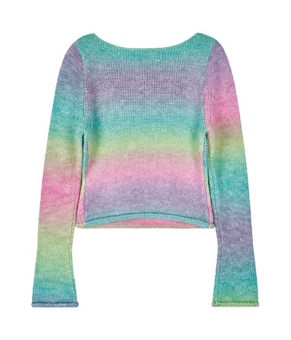 YOUTHBATH Color Gradation Cropped Knit_Pink