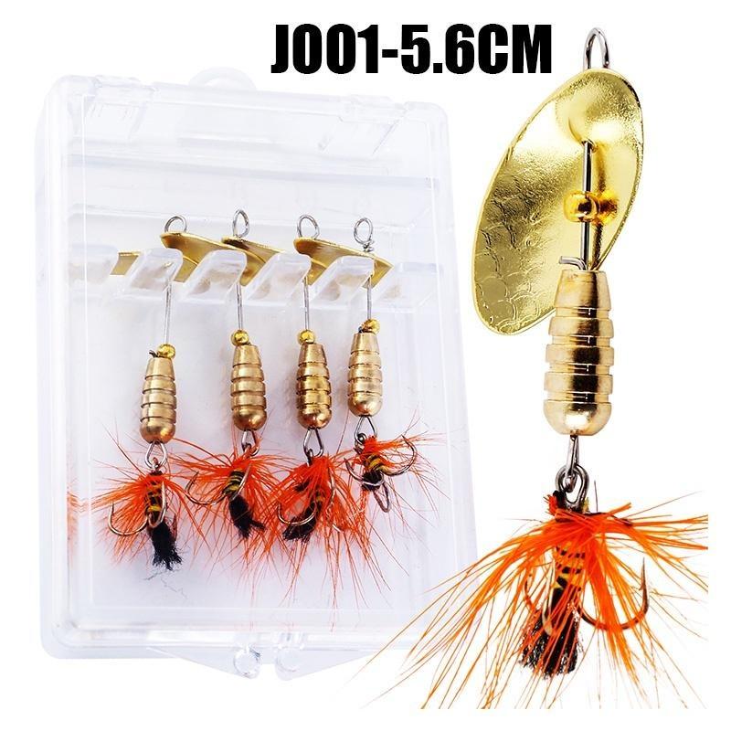 Rybářské návnady Spinner 5ks Kovové rybářské návnady Návnada Pstruh Losos Sada návnad s tvrdou kovovou lžičkou