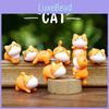Pvc Orange Cat Wall Hanging Ornament With Micro Scene For Kids Room And Gift Idea