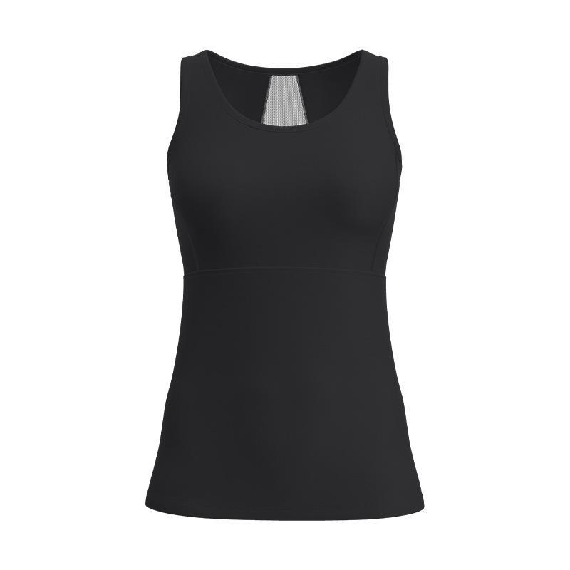 Juyitang Breathable Mesh Yoga Vest - Slimming, Backless, Summer Nude Feel