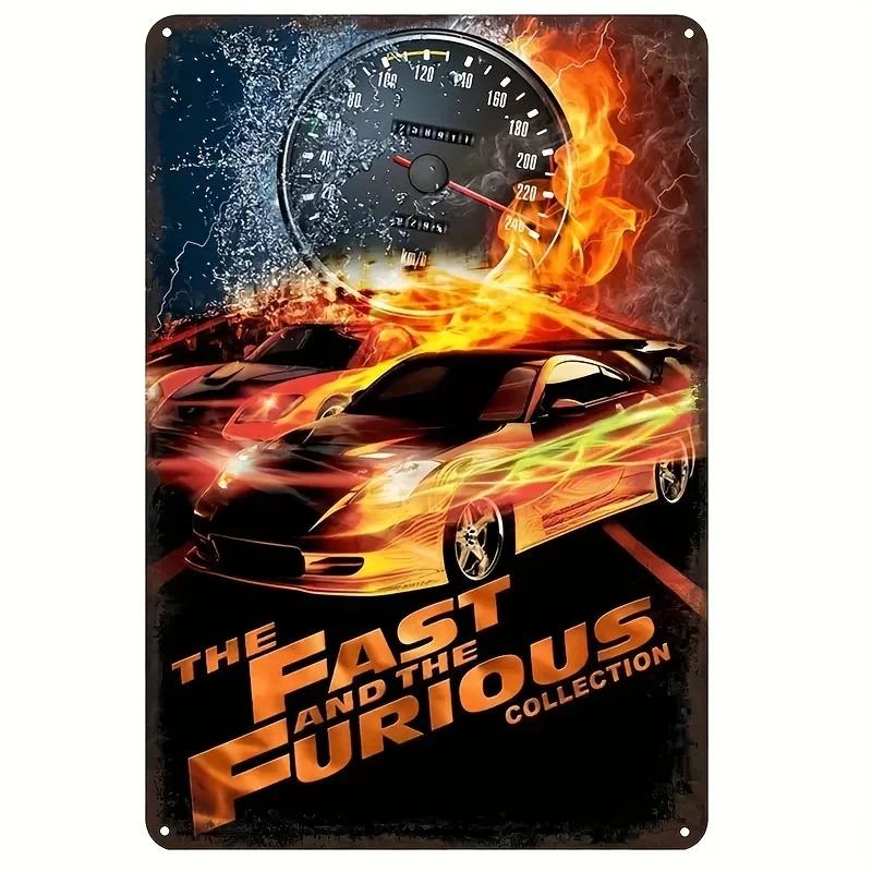 

Настенные таблички Форсаж Винтаж Стеллажи Автомобиль Металлическая Жестяная Вывеска Постер Тарелка Декор Бар Гараж Домашнее Украшение Классическая Жестяная Вывеска 20x30cm（7.8x11.8inch）