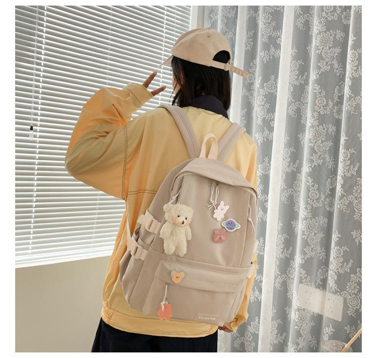 Schoolbag1011 school season new schoolbag Korean version Harajuku high school student bag junior high school student backpack women do not contain