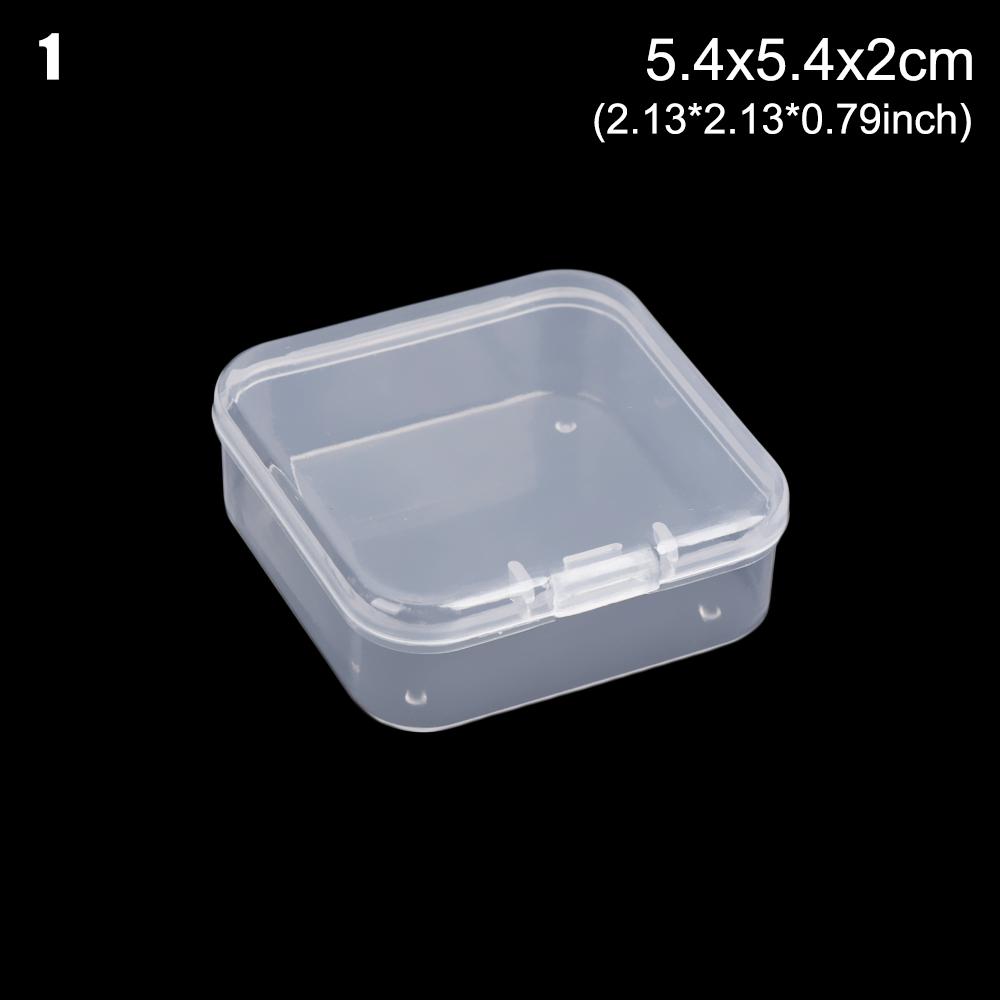 Kleine transparente Kunststoff-Aufbewahrungsbox Schmuckperlenbehälter Angelzubehör-Aufbewahrungsbox Heim-Kleinteile Haushaltsgegenstände Organizer-Etui