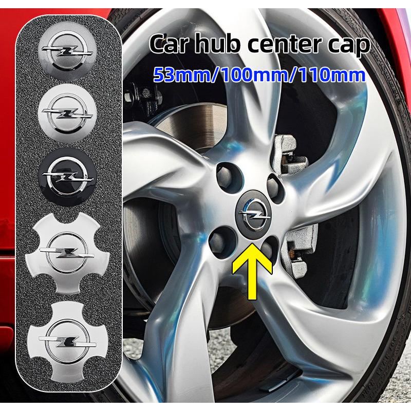 4pcs 53mm 100mm 110mm Car Wheel Center Hub Caps Cover Emblem For Opel Astra Insignia Mokka Zafira Corsa Vectra Antara Meriva